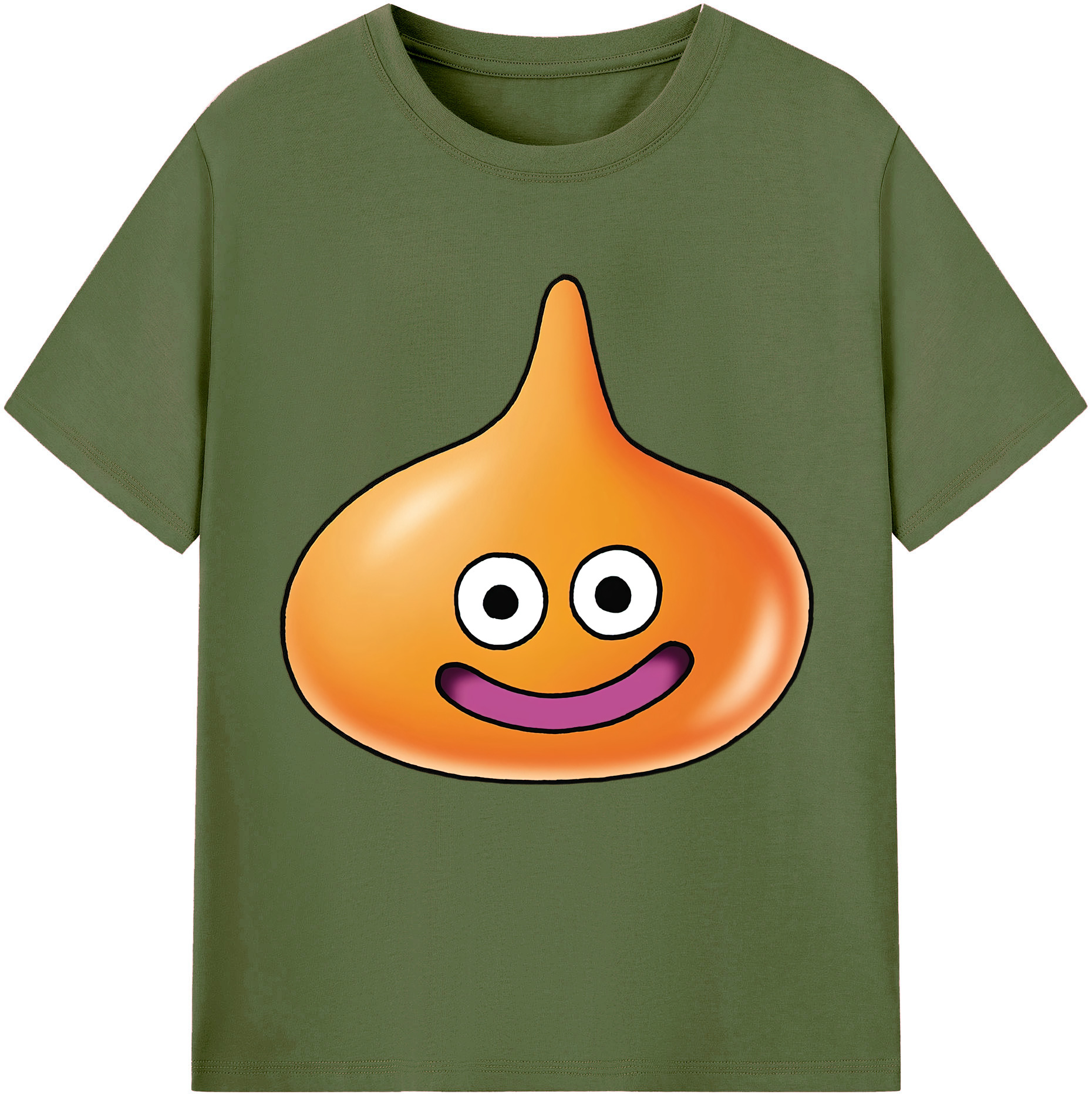 （画像用） ドラゴンクエスト Doragon Kuesuto Dragon Quest 綿100％半袖Tシャツ（フロントプリント）